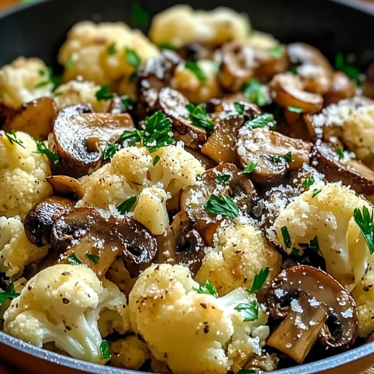 Garlic Cauliflower Mushroom Skillet: Quick & Delicious Dish
