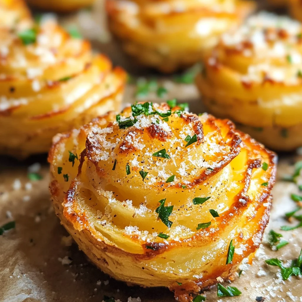 Garlic Parmesan Duchess Potatoes