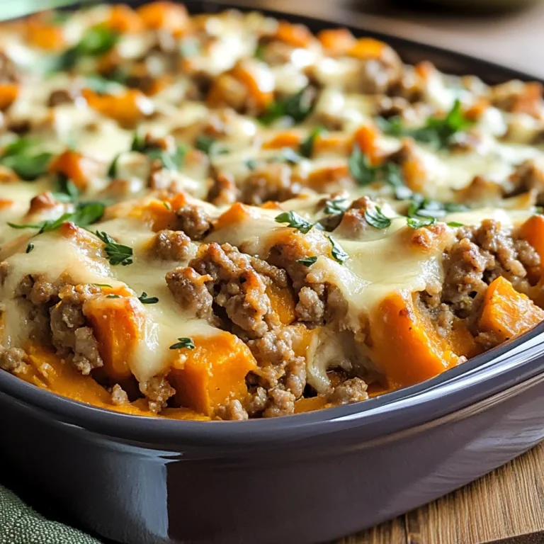 Ground Turkey Sweet Potato Bake Recipe