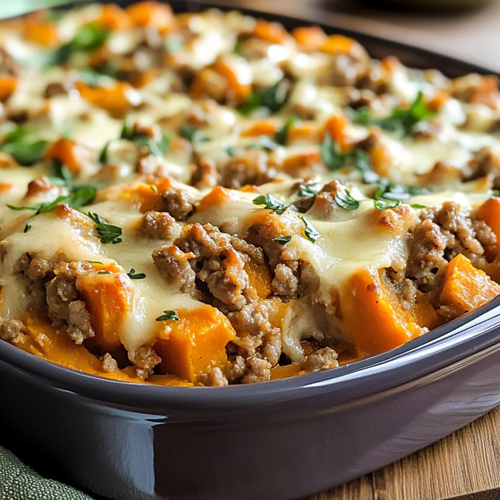 Ground Turkey Sweet Potato Bake Recipe