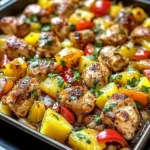 Hawaiian Chicken Sheet Pan Dinner