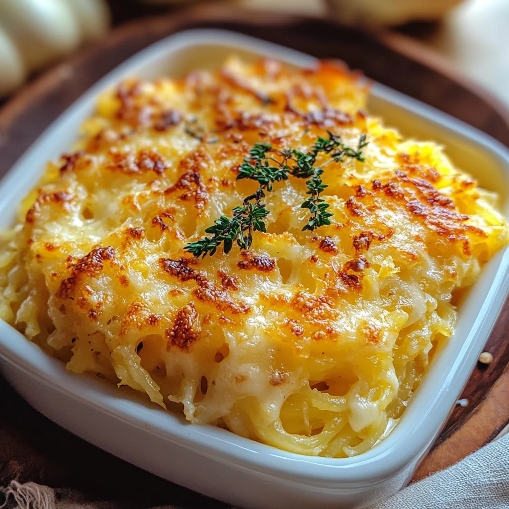 Healthy Spaghetti Squash Au Gratin