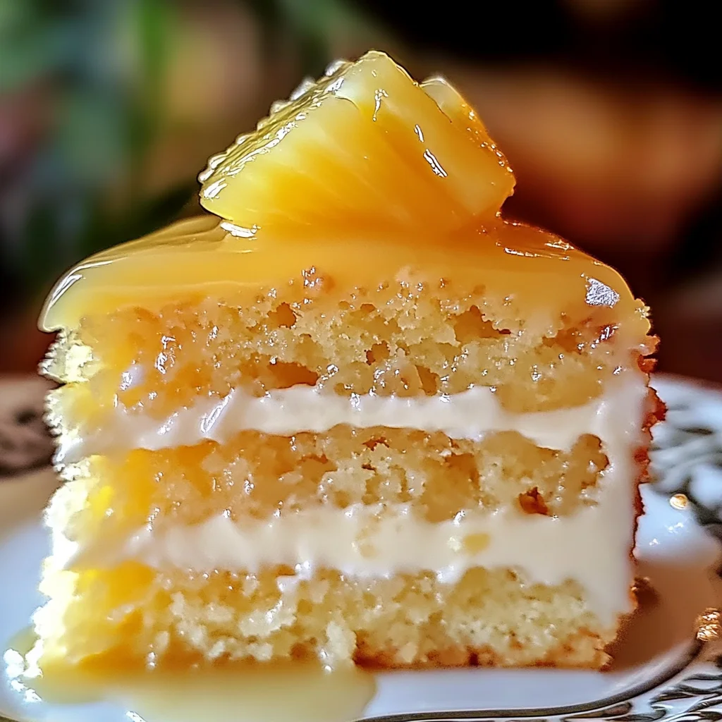 Juicy Pineapple Heaven Cake