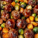 Korean BBQ Meatballs and Vegetables