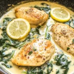 Lemon Parmesan Spinach Chicken