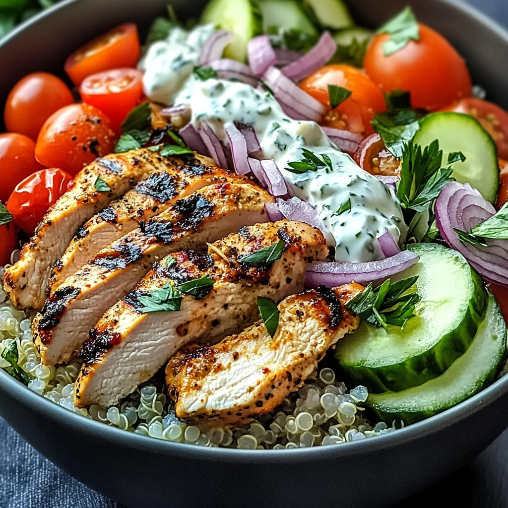 Mediterranean Chicken Bowls