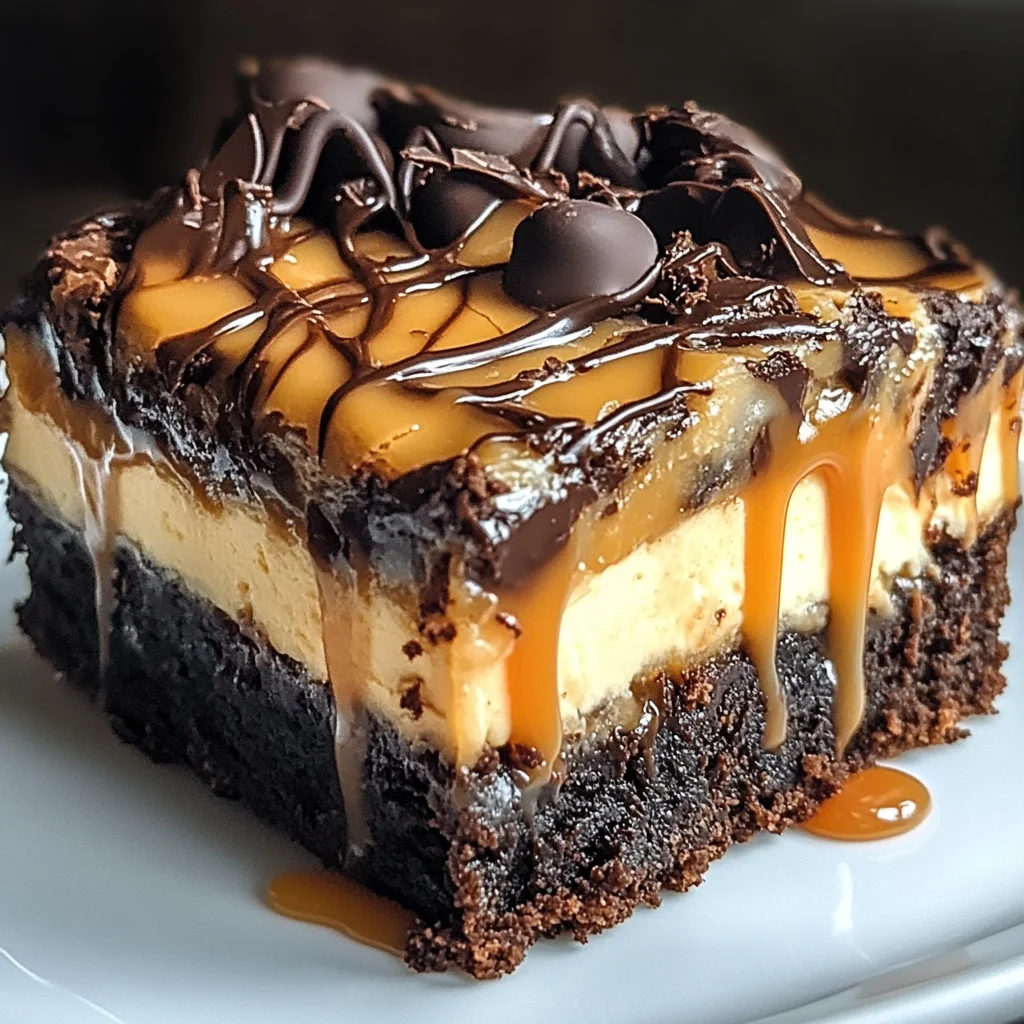 Milky Way Caramel Cheesecake Brownies