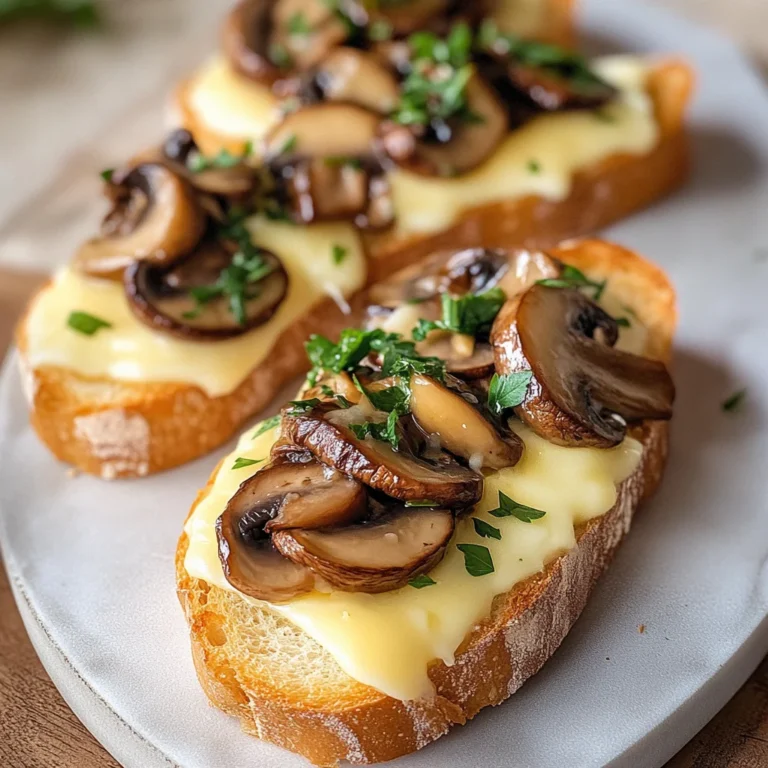Mushroom & Brie Crostini