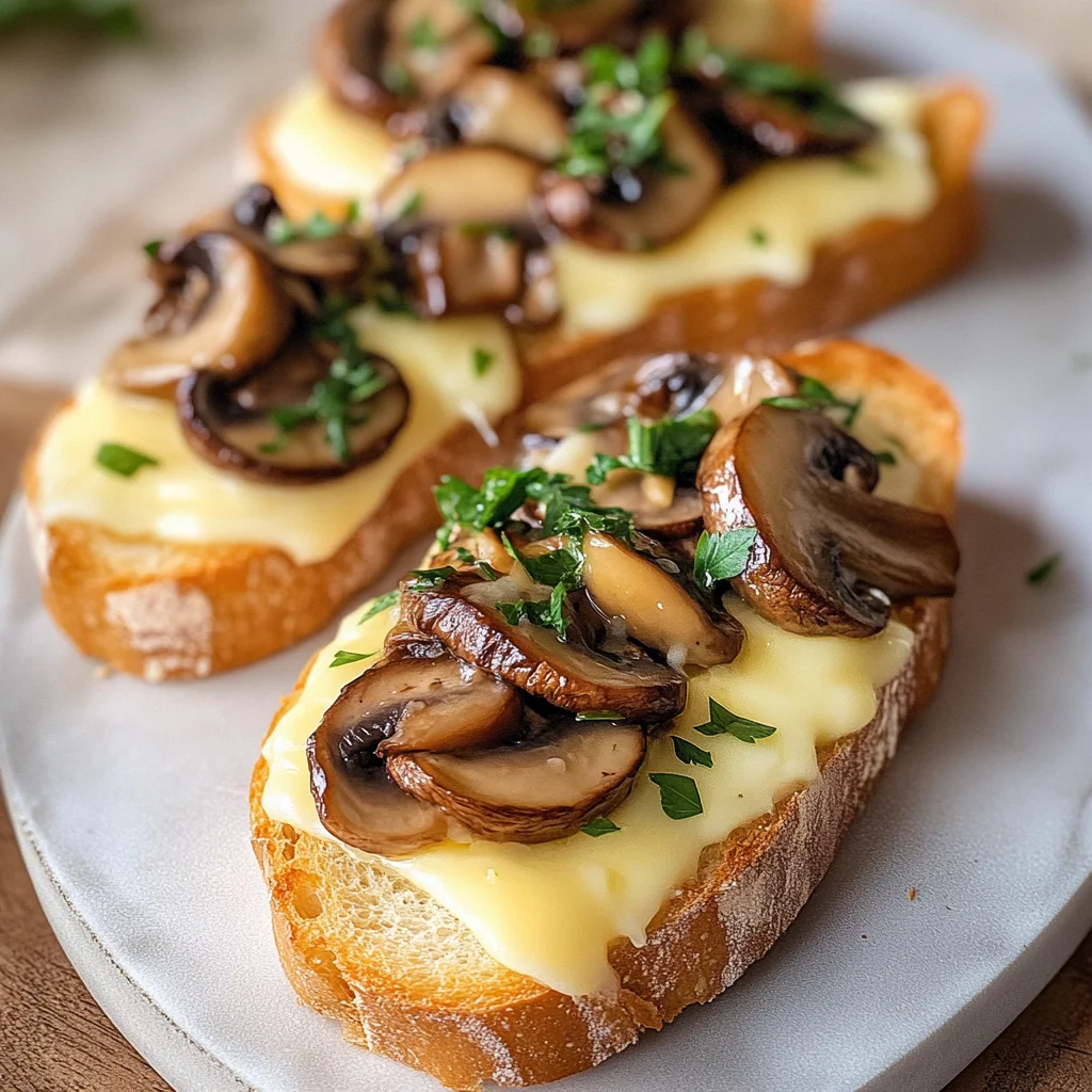 Mushroom & Brie Crostini