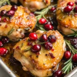 One-Pan Cranberry Rosemary Chicken
