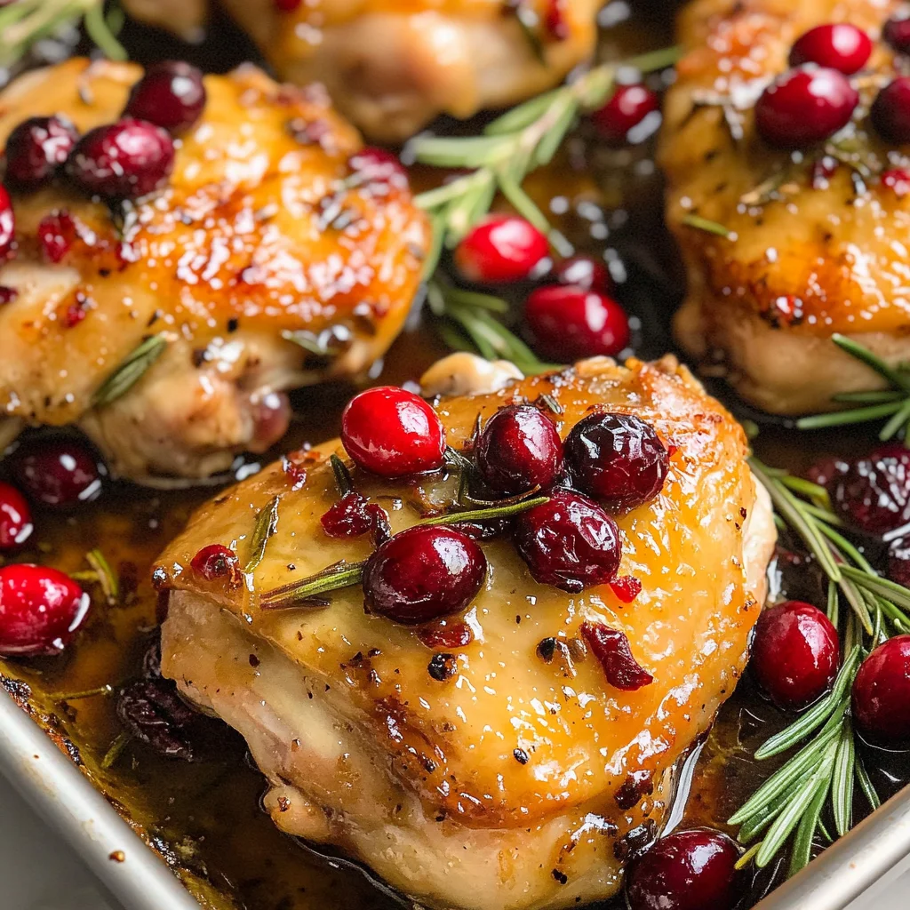 One-Pan Cranberry Rosemary Chicken
