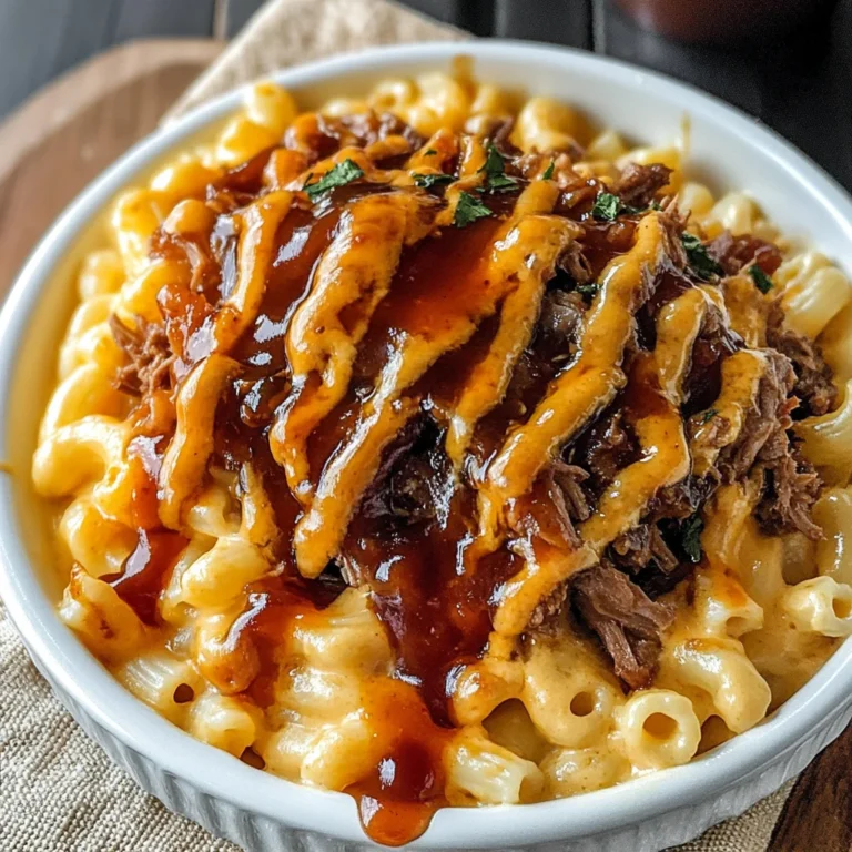 Pulled beef Mac and Cheese