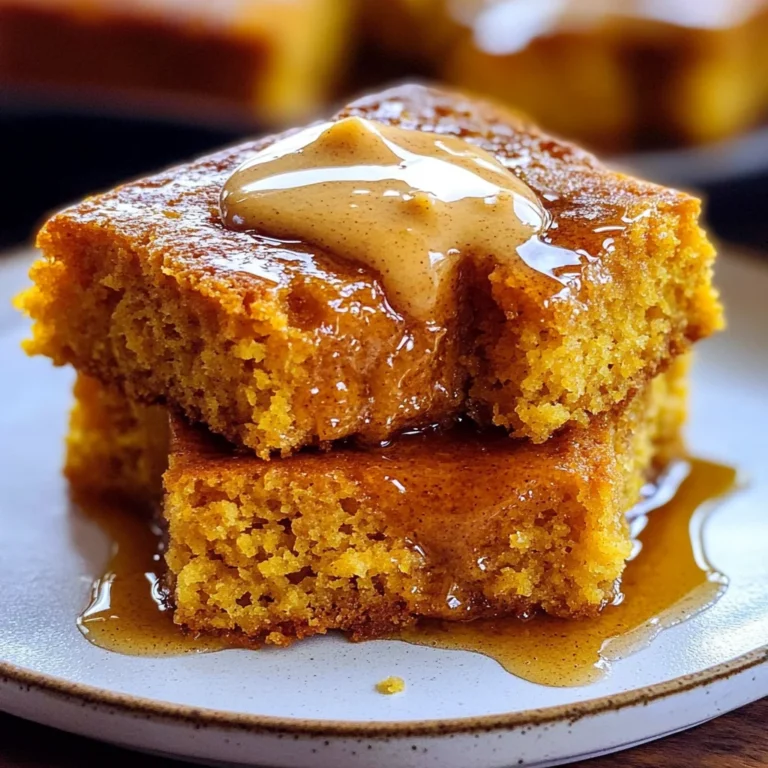 Pumpkin Cornbread with Cinnamon Honey Butter
