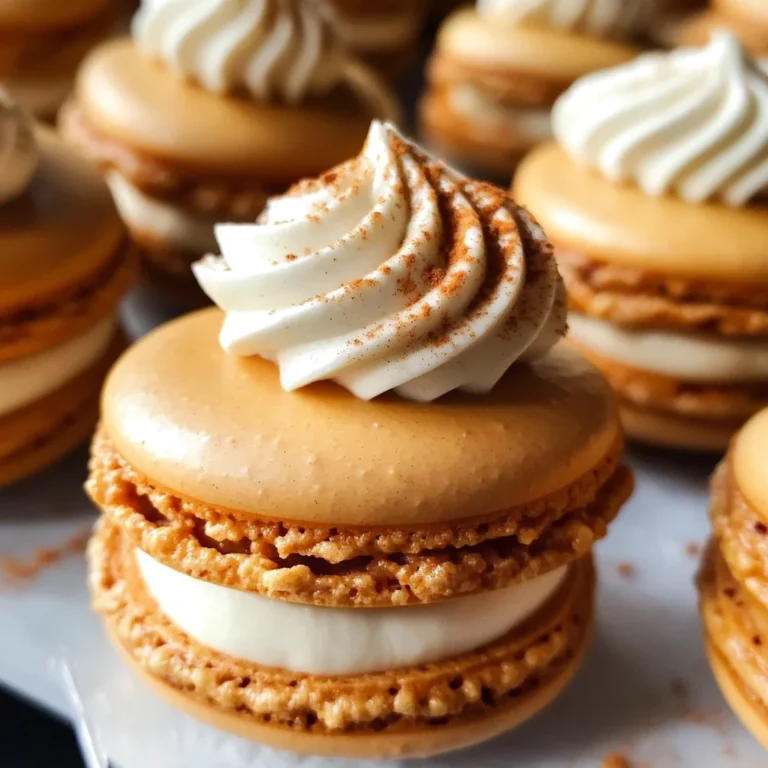 Pumpkin Pie Macarons