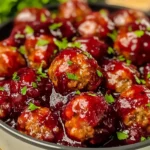 Quick Cranberry Meatballs (Christmas Recipe)
