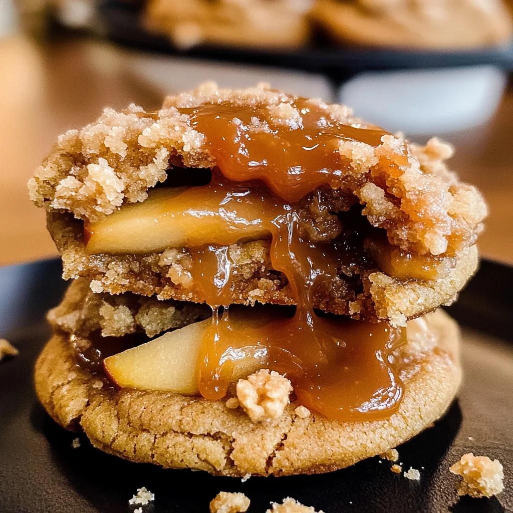 Salted Caramel Apple Pie Cookies