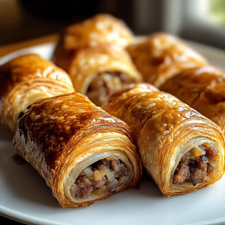 Savory French Onion Sausage Rolls