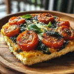 Savory Herbed Polenta & Roasted Tomato Bake