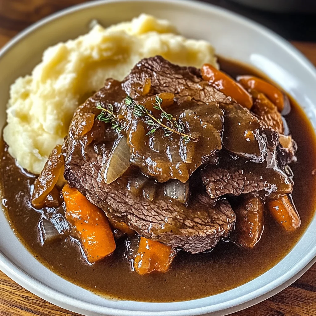 Slow Cooker Beef Manhattan