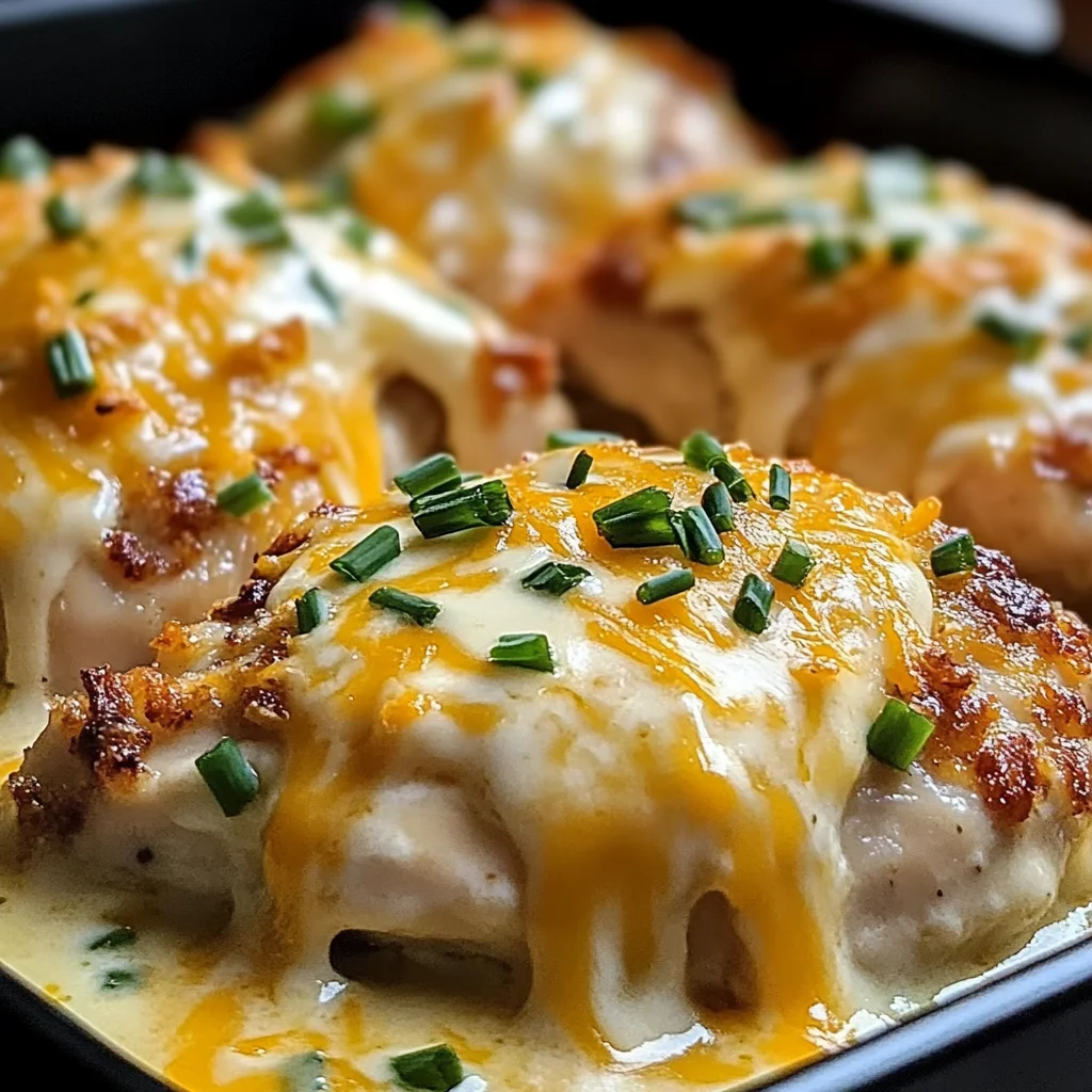Smothered Cheesy Sour Cream Chicken