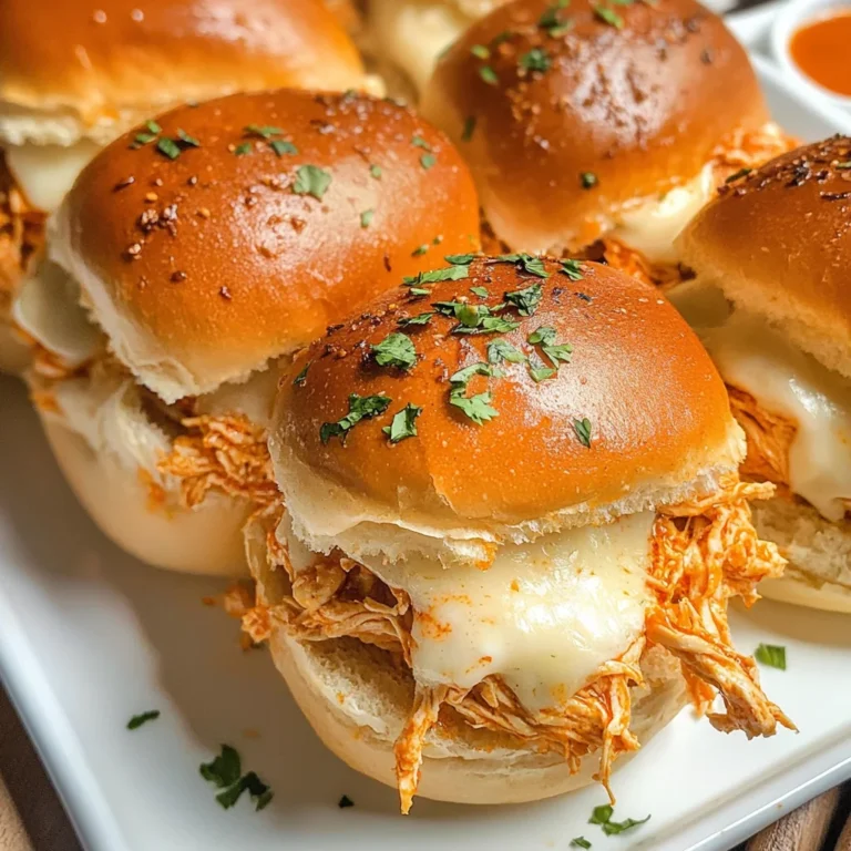 Spicy Buffalo Chicken Sliders