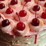 Vintage Maraschino Cherry Cake