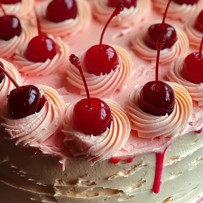 Vintage Maraschino Cherry Cake