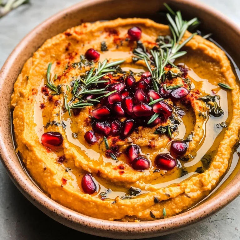 10-Minute Cozy & Creamy Pumpkin Hummus