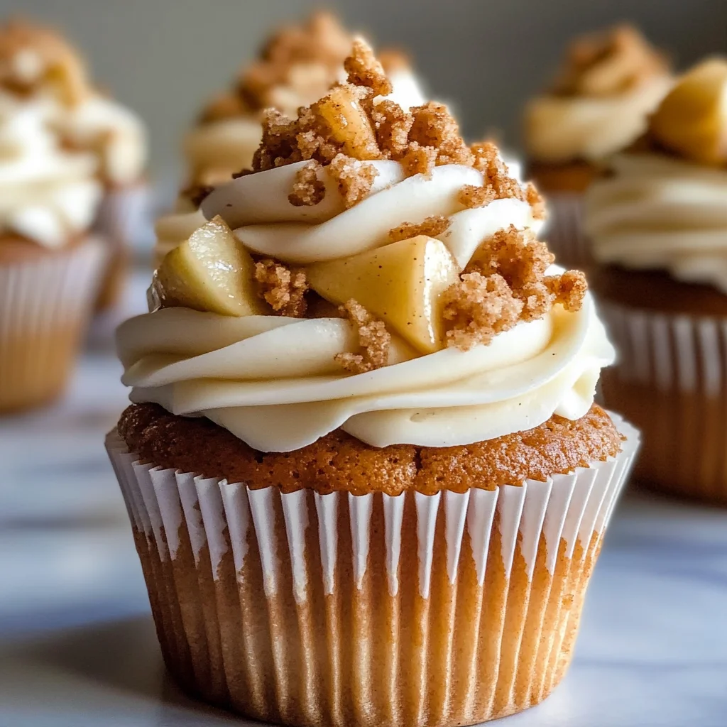 Apple Crisp Cupcakes