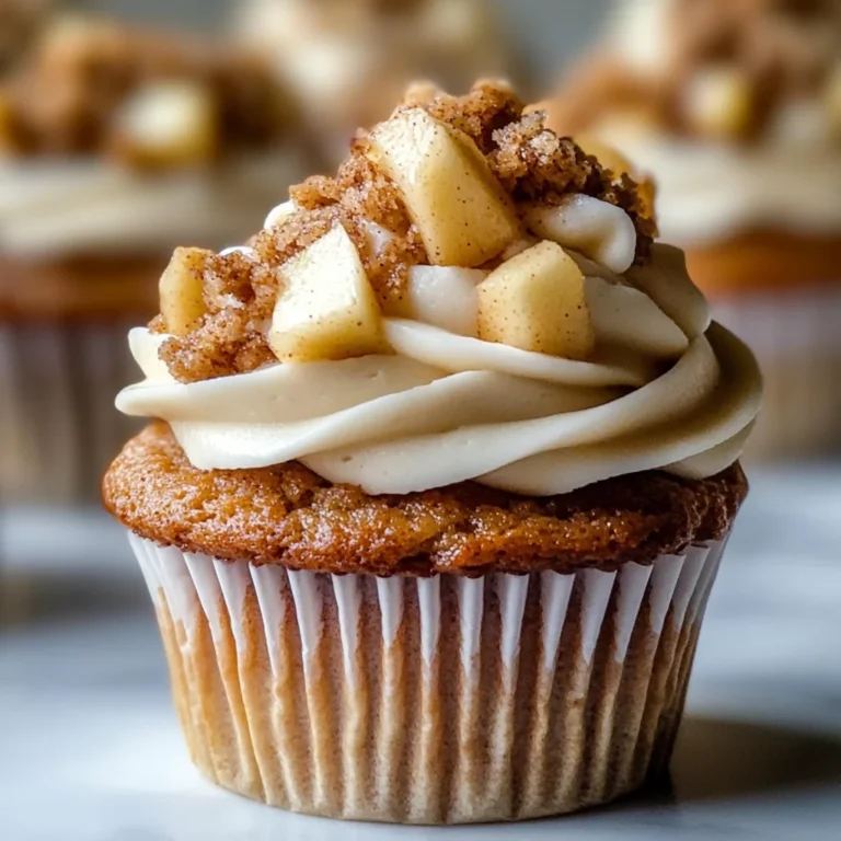 Apple Crisp Cupcakes