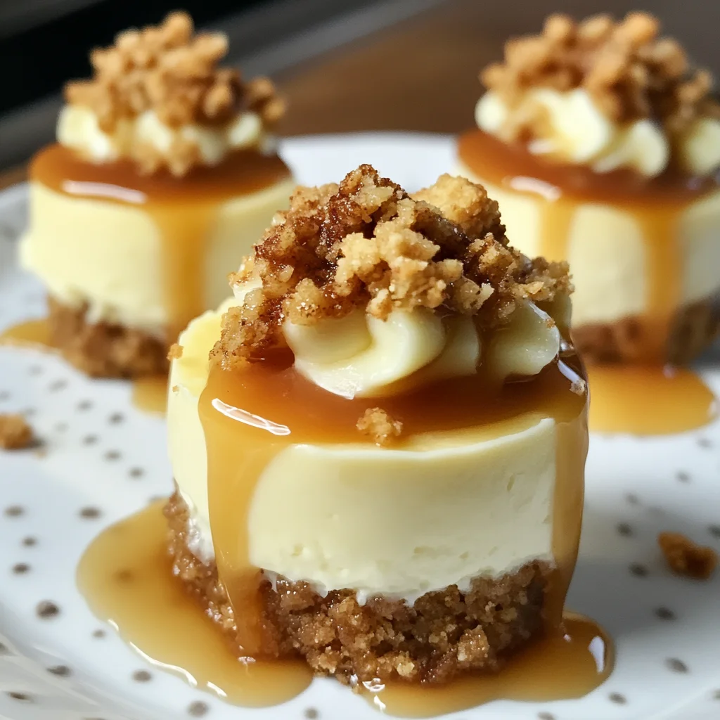 Apple Crisp Mini Cheesecakes