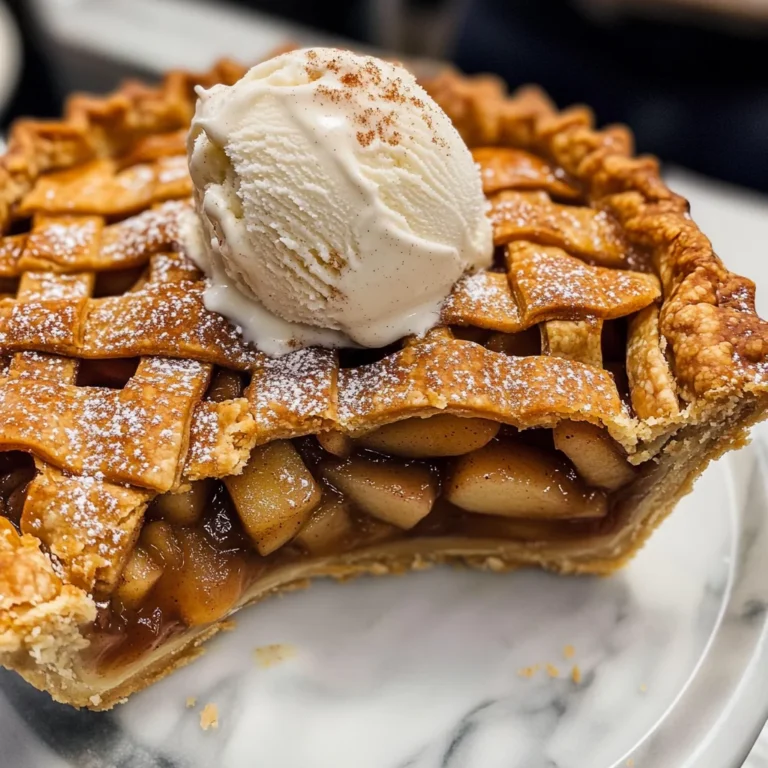 Apple Pie à la Mode (Apple Pie with Ice Cream Recipe)
