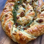 Blue Cheese Walnut Thyme Puff Pastry Twirl Recipe