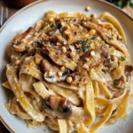 Caramelized Leek and Mushroom Gruyere Pasta