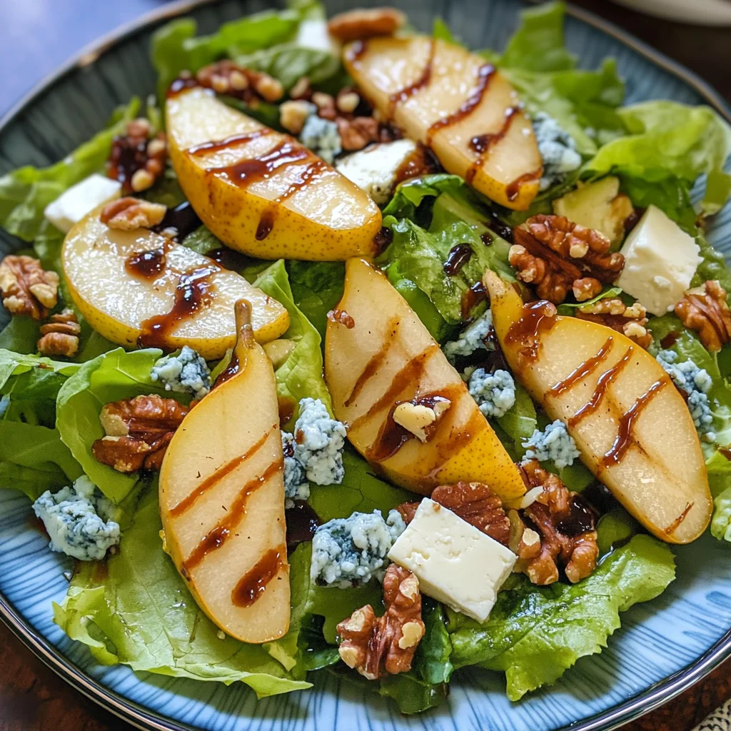 Caramelized Pear and Blue Cheese Salad: A Sweet and Savory Delight