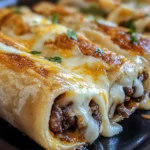 Cheesy Garlic Beef Roll-Ups