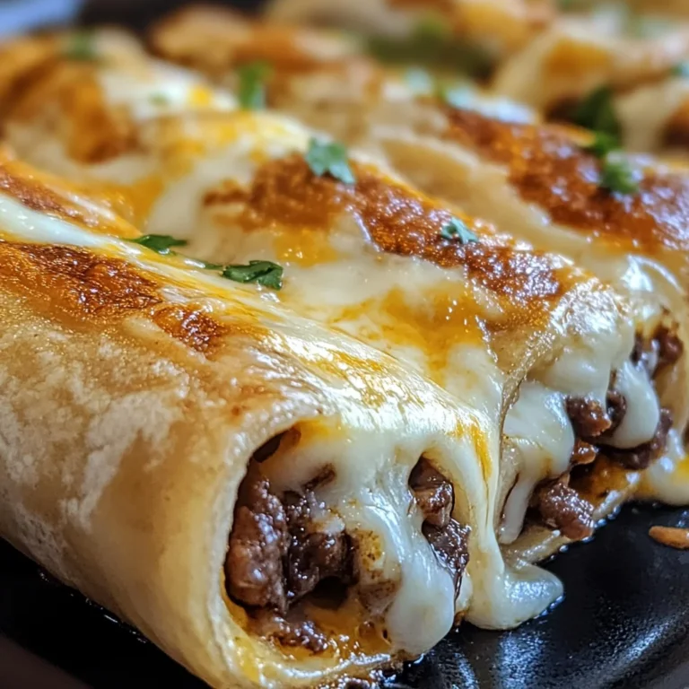 Cheesy Garlic Beef Roll-Ups