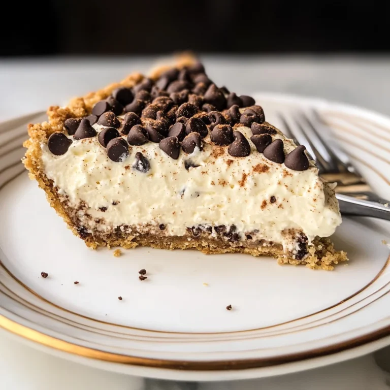 Chocolate Chip Cannoli Pie