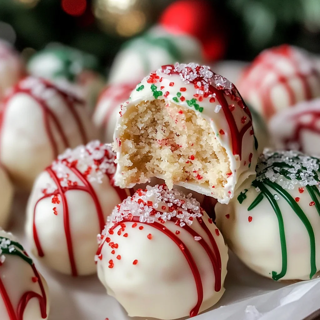 Christmas Tree Cake Truffles with Little Debbies cakes