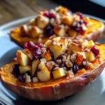 Cranberry Apple Twice-Baked Sweet Potatoes