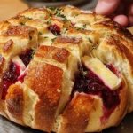 Cranberry Brie Pull-Apart Bread