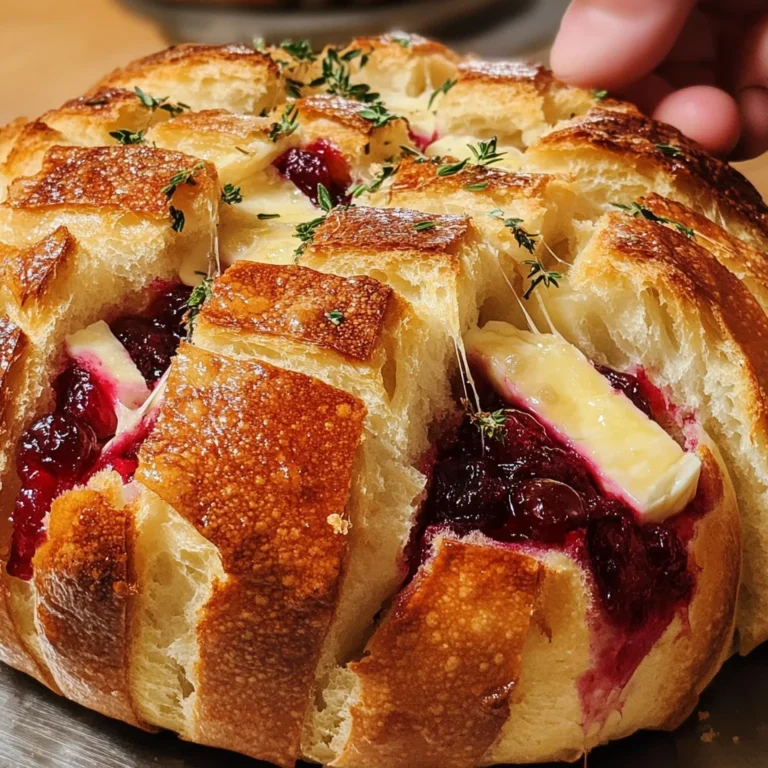 Cranberry Brie Pull-Apart Bread