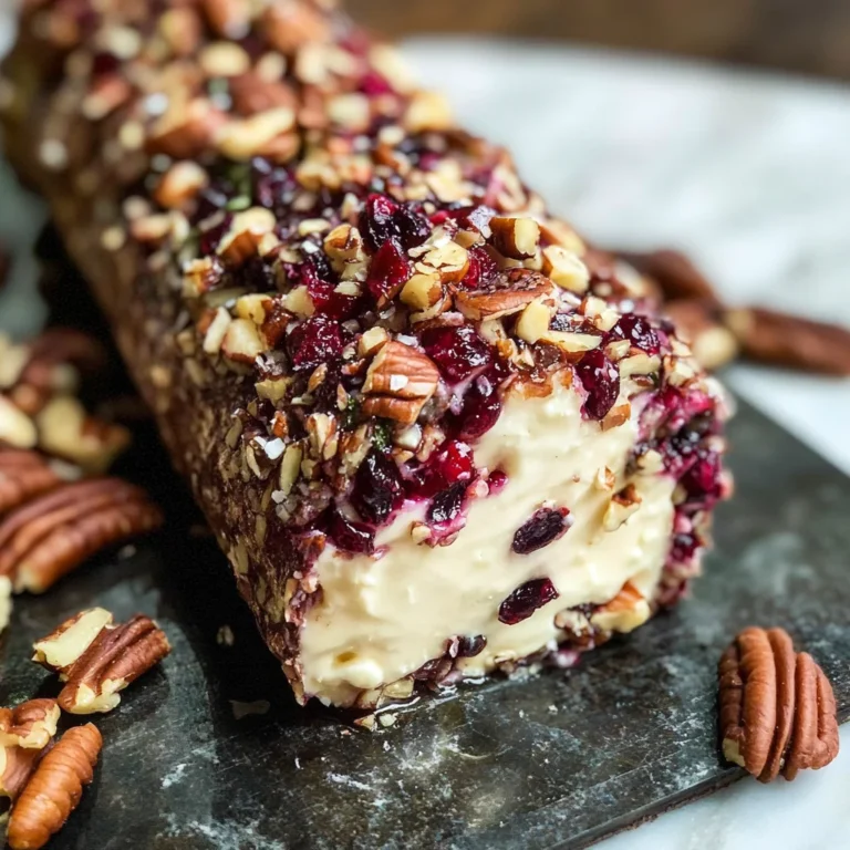 Cranberry Pecan Cheese Log