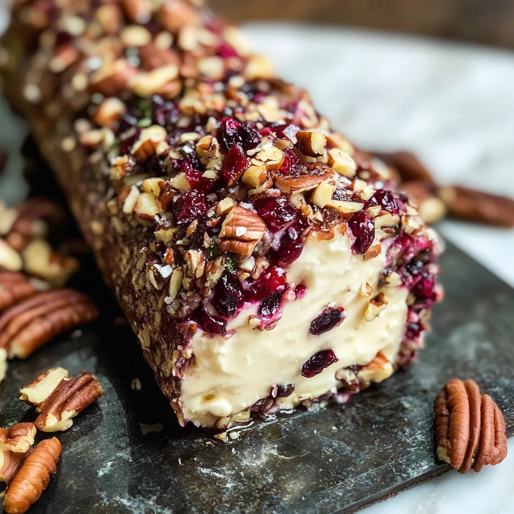Cranberry Pecan Cheese Log