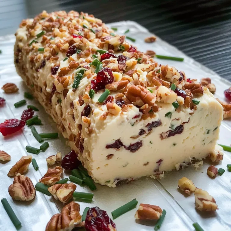 Cranberry Pecan Cheese Log