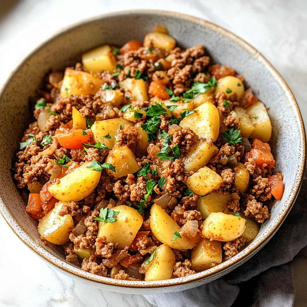 Create a Delicious Ground Turkey with Potatoes in Just 5 Steps!