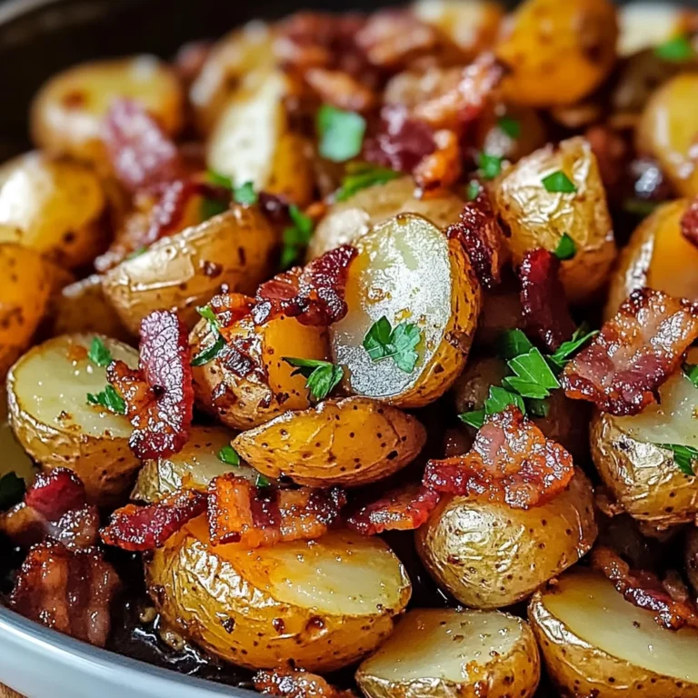 Crispy Bacon Honey Roasted Potatoes
