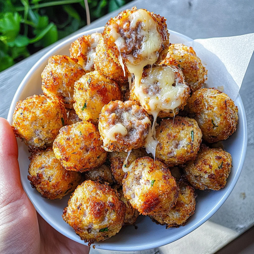 Crispy Hashbrown Sausage Bites