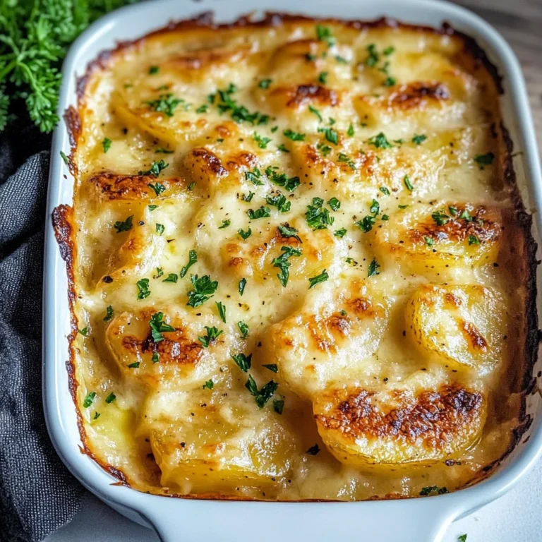 Dad’s Creamy & Cheesy Au Gratin Potatoes