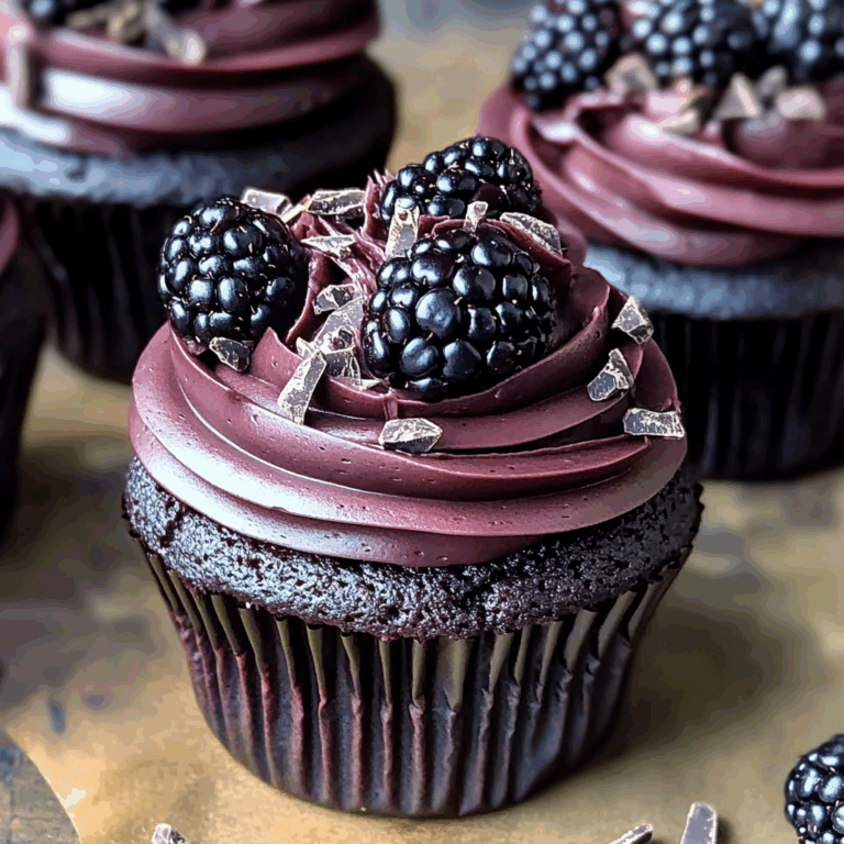 Dark Chocolate Blackberry Cupcakes: Indulge in a Decadent Dessert Delight